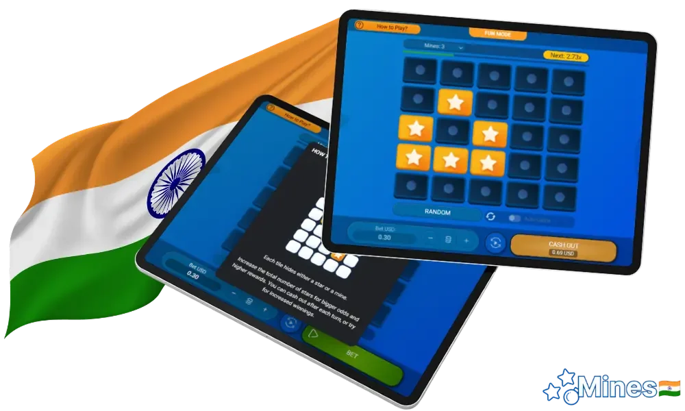 People from India really enjoy playing Mines Game
